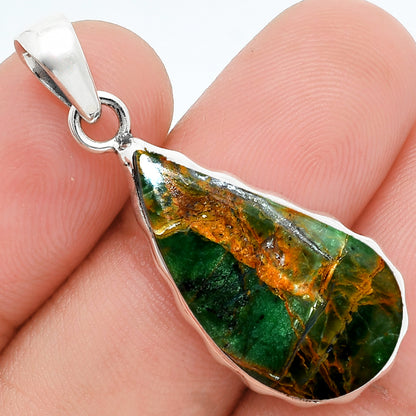 Turkish Rainforest Chrysocolla Pendant P-1110 SDP157629