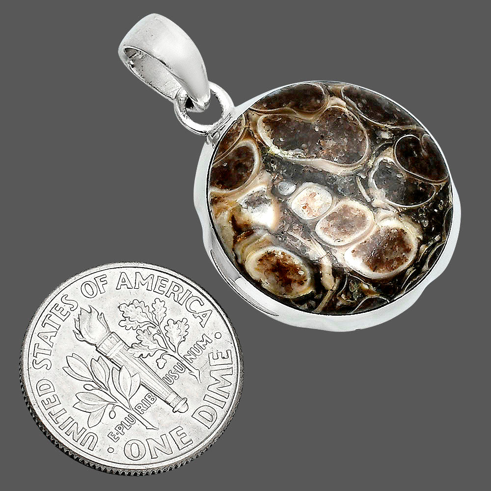 Natural Turtella Jasper - USA Pendant P-1110 SDP157630