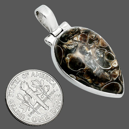 Natural Turtella Jasper - USA Pendant P-1151 SDP157640