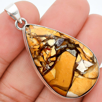 Natural Brecciated Mookaite Pendant P-1124 SDP157653