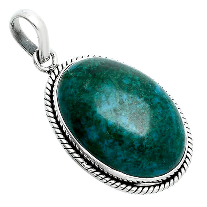 Natural Azurite Chrysocolla Pendant P-1056 SDP157659