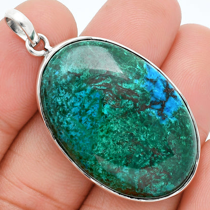 Natural Azurite Chrysocolla Pendant P-1001 SDP157673