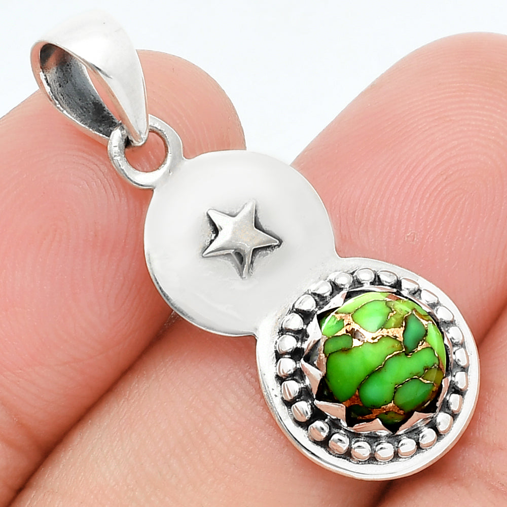 Copper Green Turquoise - Arizona Pendant P-1404 SDP157676