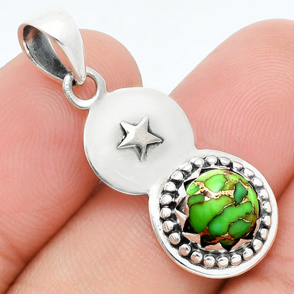 Copper Green Turquoise - Arizona Pendant P-1404 SDP157676