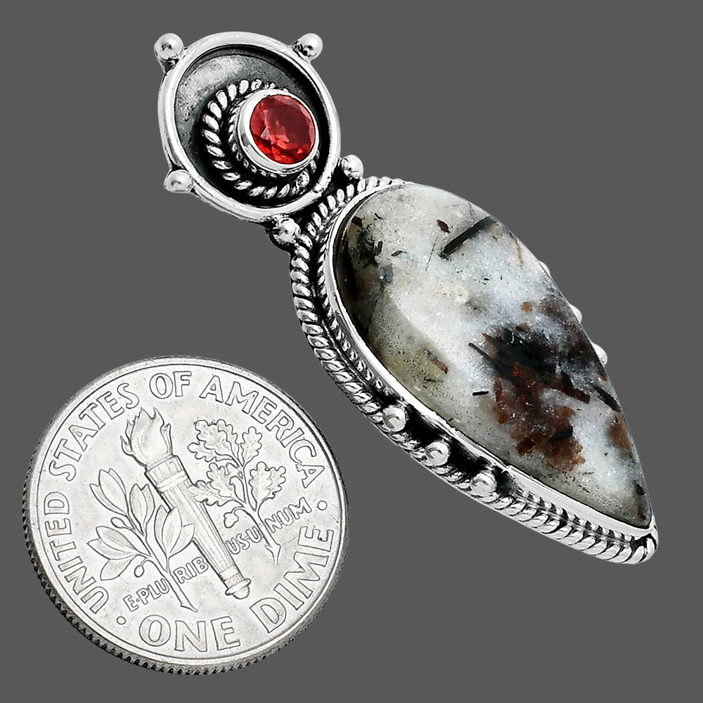 Astrophyllite - Russia & Garnet Pendant P-1438 SDP157678