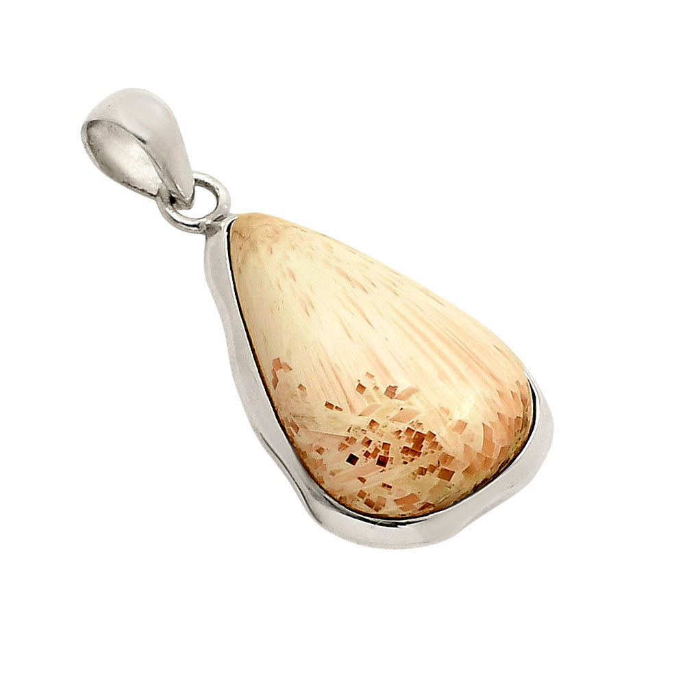 Orange Scolecite Pendant P-1110 SDP157774