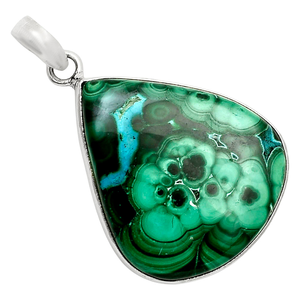 Azurite In Malachite - Morenci Mines Pendant P-1001 SDP157928