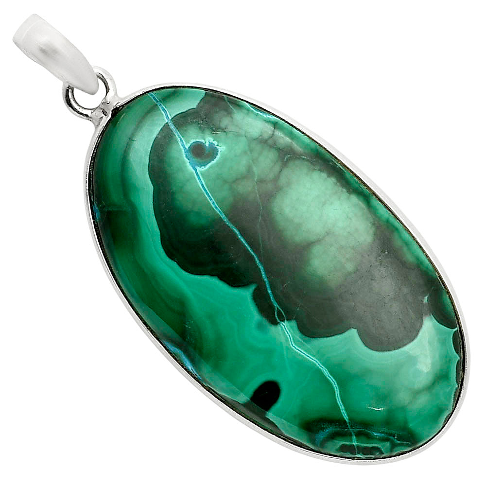 Azurite In Malachite - Morenci Mines Pendant P-1001 SDP157957