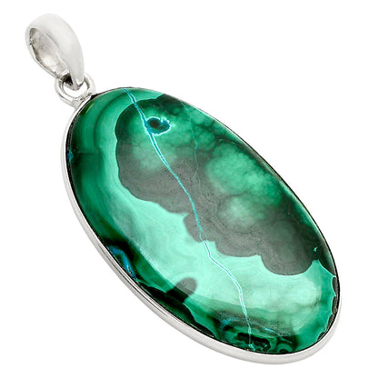 Azurite In Malachite - Morenci Mines Pendant P-1001 SDP157957