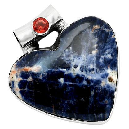 Natural Sodalite & Garnet Pendant P-1300 SDP157972