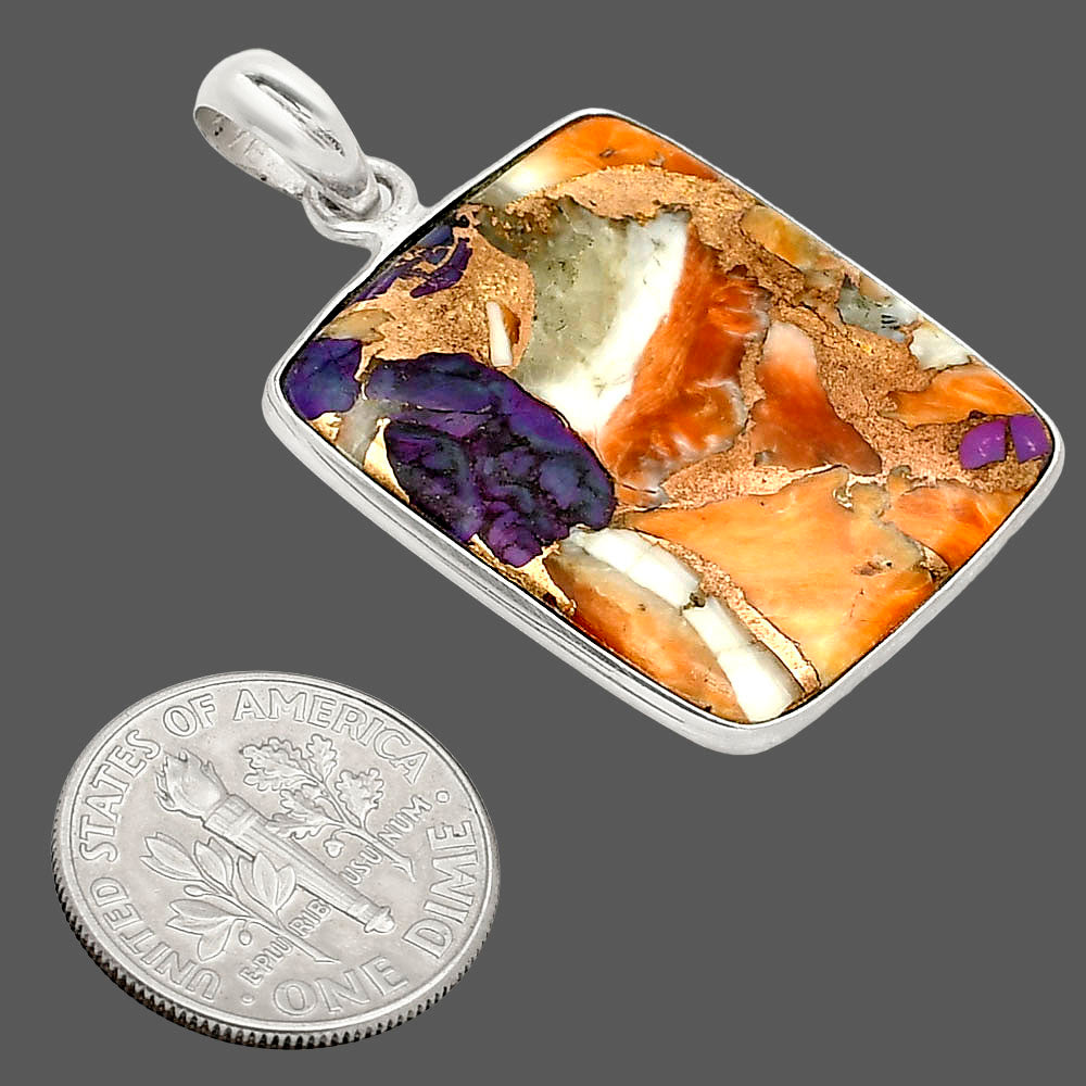 Spiny Oyster Turquoise - Arizona Pendant P-1001 SDP157995