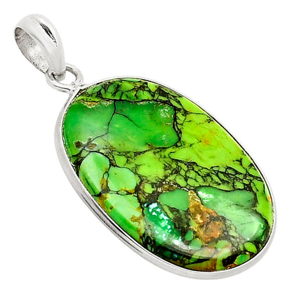 Natural Green Matrix turquoise Pendant P-1001 SDP158046