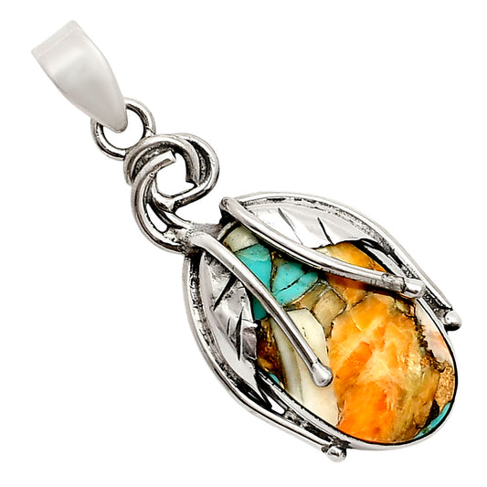 Spiny Oyster Turquoise Pendant SDP158091