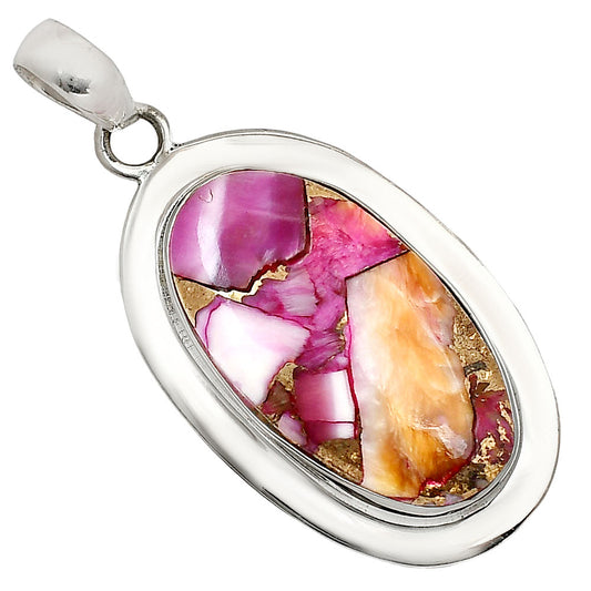 Kingman Orange Dahlia Turquoise Pendant P-1076 SDP158118