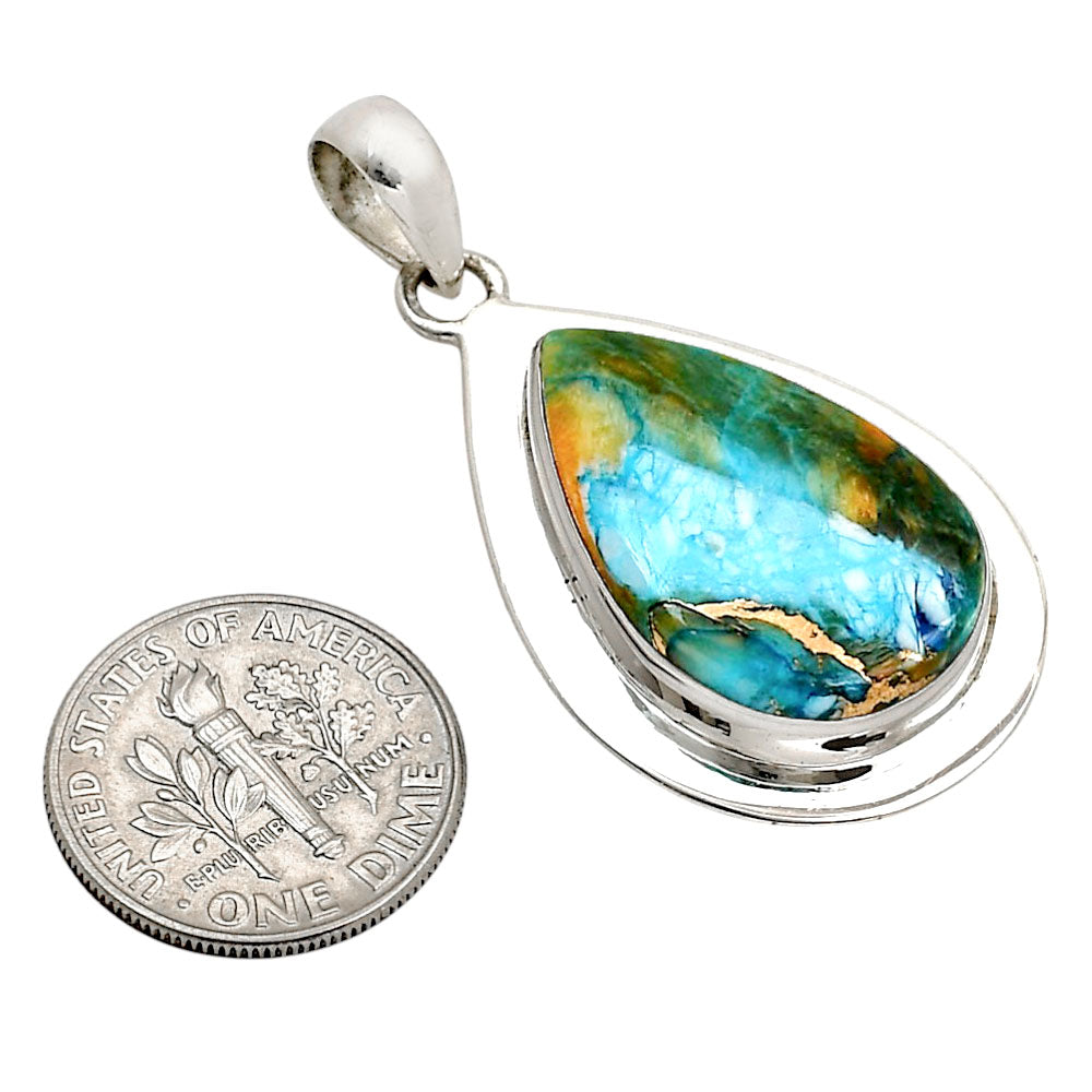 Spiny Oyster Turquoise Pendant P-1076 SDP158168