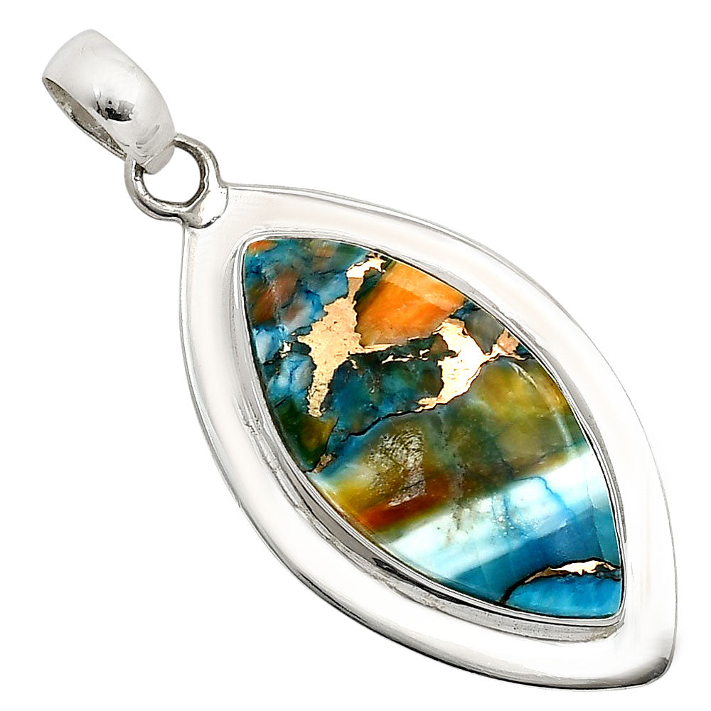 Spiny Oyster Turquoise Pendant P-1076 SDP158179