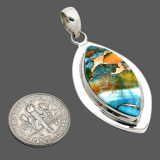 Spiny Oyster Turquoise Pendant P-1076 SDP158179