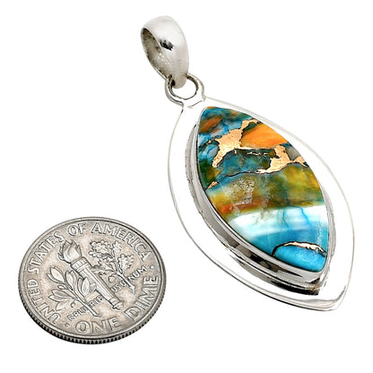 Spiny Oyster Turquoise Pendant P-1076 SDP158179