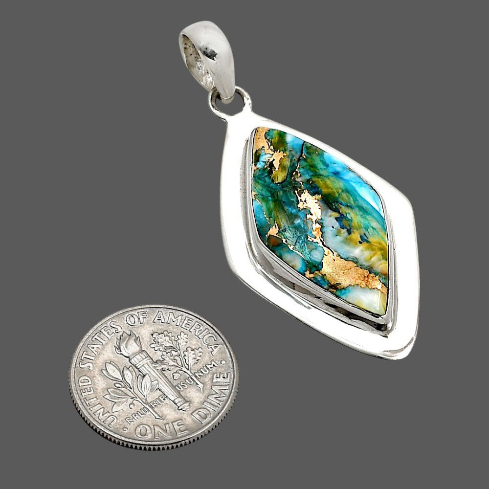 Spiny Oyster Turquoise Pendant P-1076 SDP158181