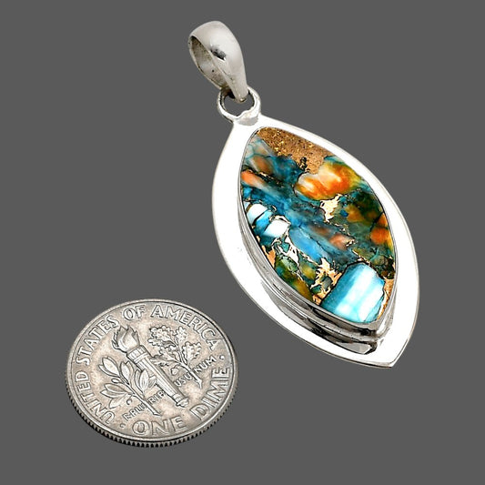 Spiny Oyster Turquoise Pendant P-1076 SDP158184