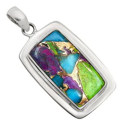 Multi Copper Turquoise Pendant P-1076 SDP158188