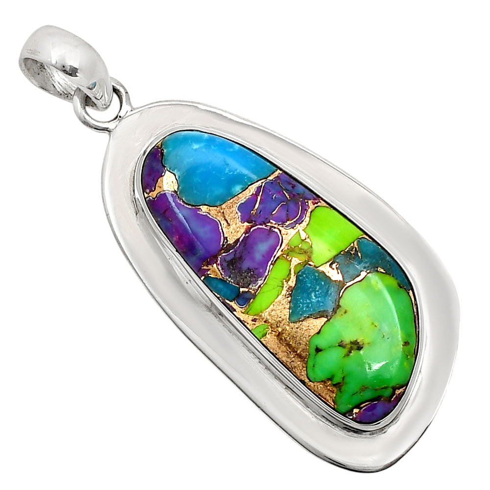 Multi Copper Turquoise Pendant P-1076 SDP158191