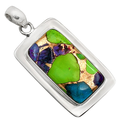 Multi Copper Turquoise Pendant P-1076 SDP158193