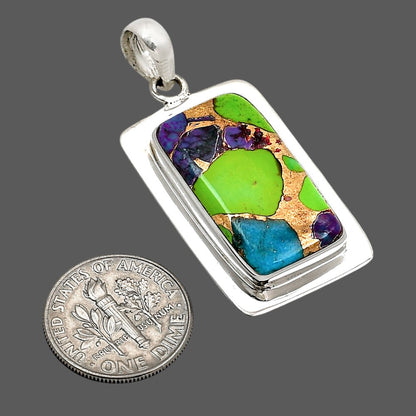 Multi Copper Turquoise Pendant P-1076 SDP158193