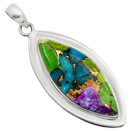 Multi Copper Turquoise Pendant P-1076 SDP158195