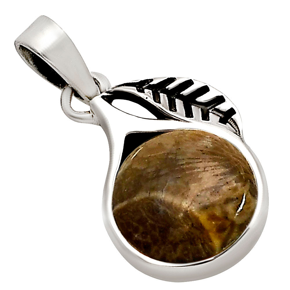 Flower Fossil Coral Pendant P-1105 SDP158353