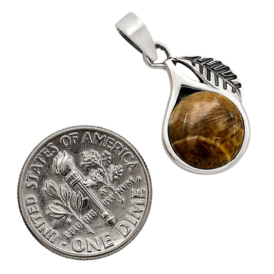 Flower Fossil Coral Pendant P-1105 SDP158353