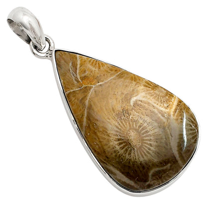 Flower Fossil Coral Pendant P-1001 SDP158406