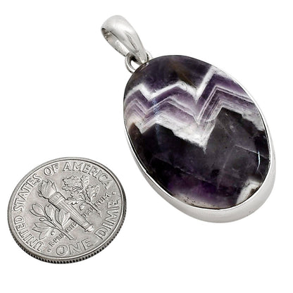 Chevron Amethyst Pendant P-1001 SDP158458