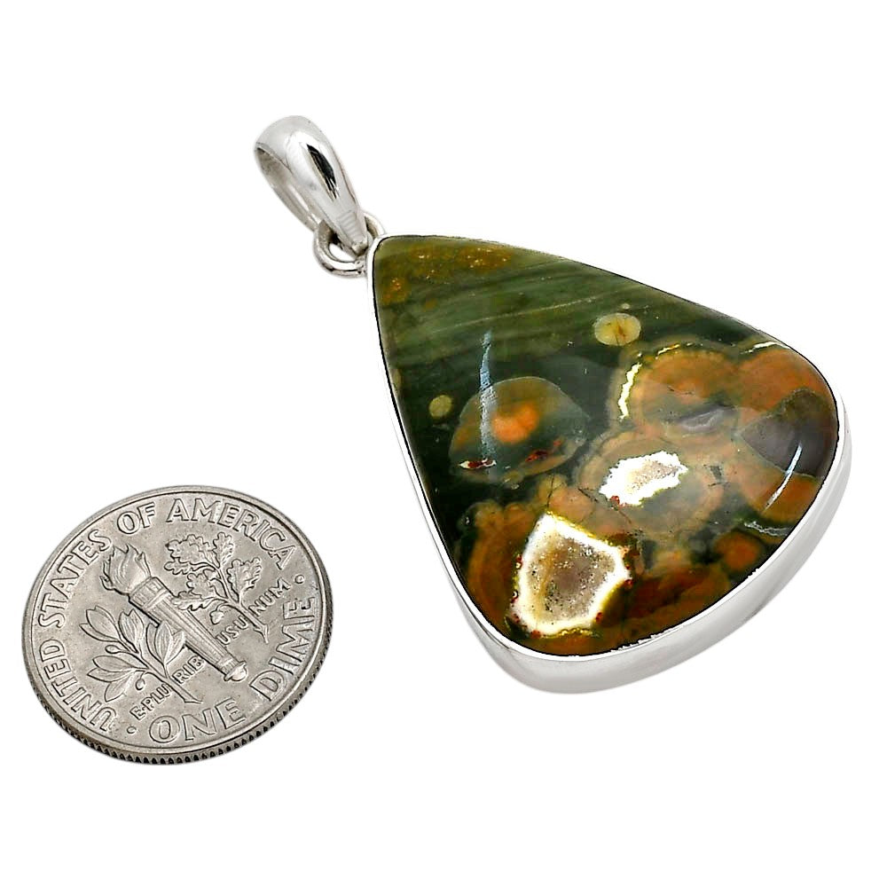 Rhyolite - Rainforest Jasper Pendant P-1001 SDP158462