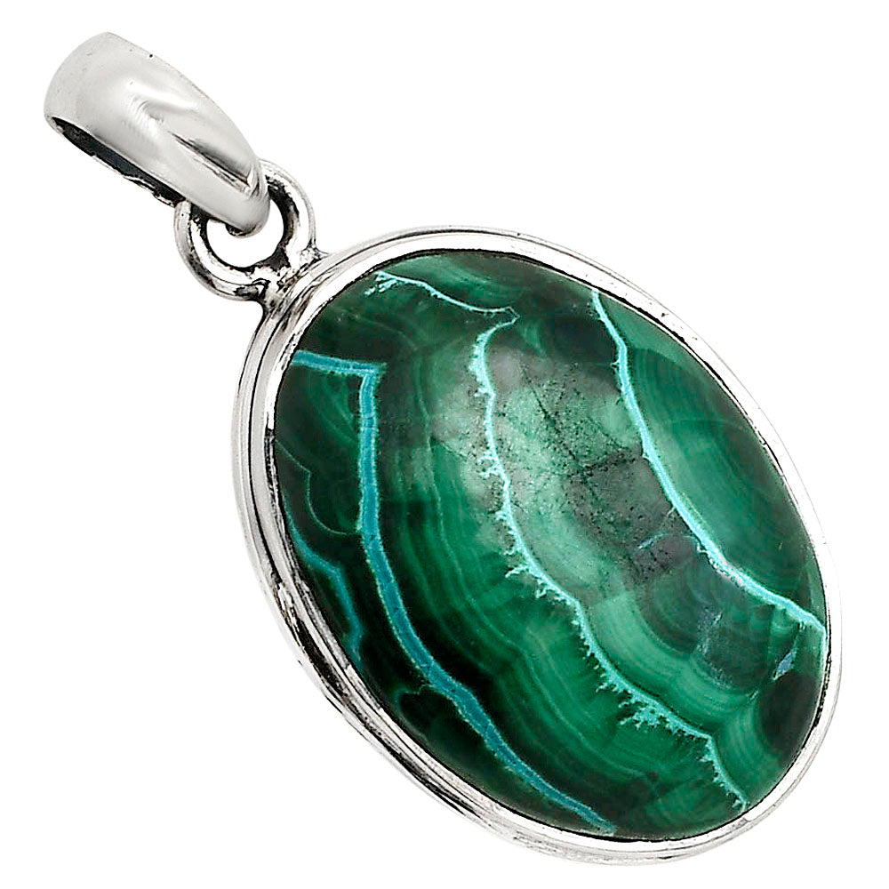 Azurite In Malachite Pendant P-1124 SDP158510