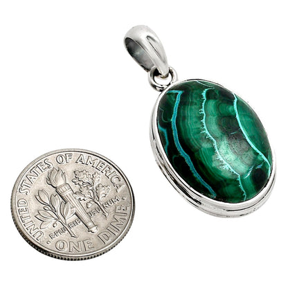 Azurite In Malachite Pendant P-1124 SDP158510