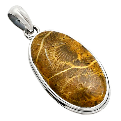 Flower Fossil Coral Pendant P-1124 SDP158535