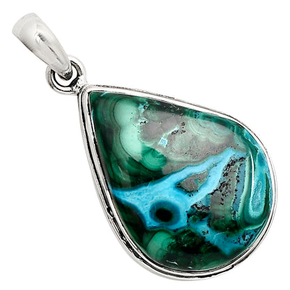 Azurite In Malachite Pendant P-1124 SDP158542