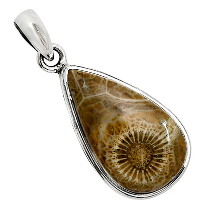 Flower Fossil Coral Pendant P-1124 SDP158564