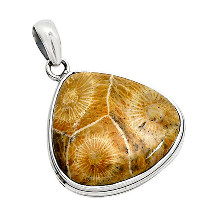 Flower Fossil Coral Pendant P-1124 SDP158569