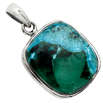 Azurite In Malachite Pendant P-1124 SDP158573