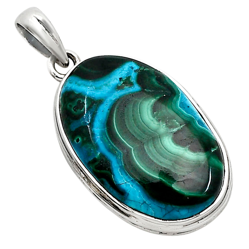 Azurite In Malachite Pendant P-1124 SDP158593