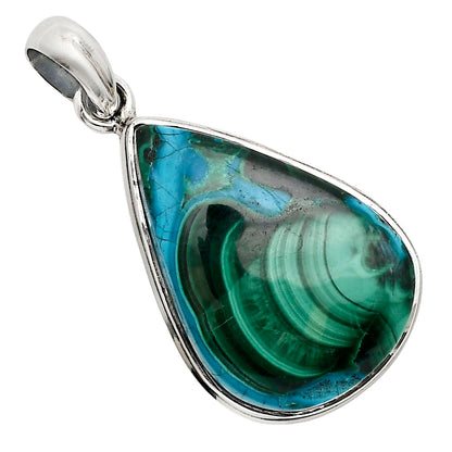 Azurite In Malachite Pendant P-1124 SDP158600