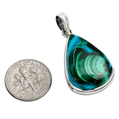 Azurite In Malachite Pendant P-1124 SDP158600
