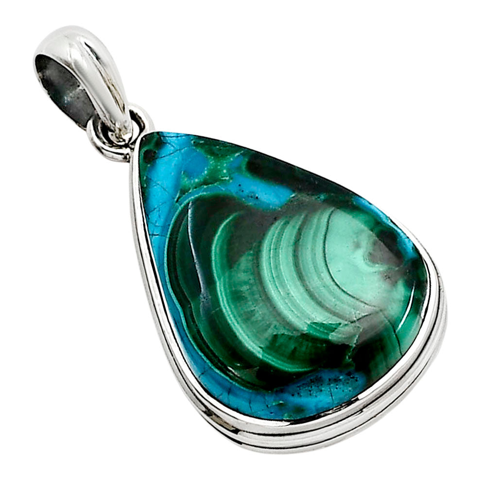 Azurite In Malachite Pendant P-1124 SDP158600