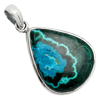 Azurite In Malachite Pendant P-1124 SDP158612