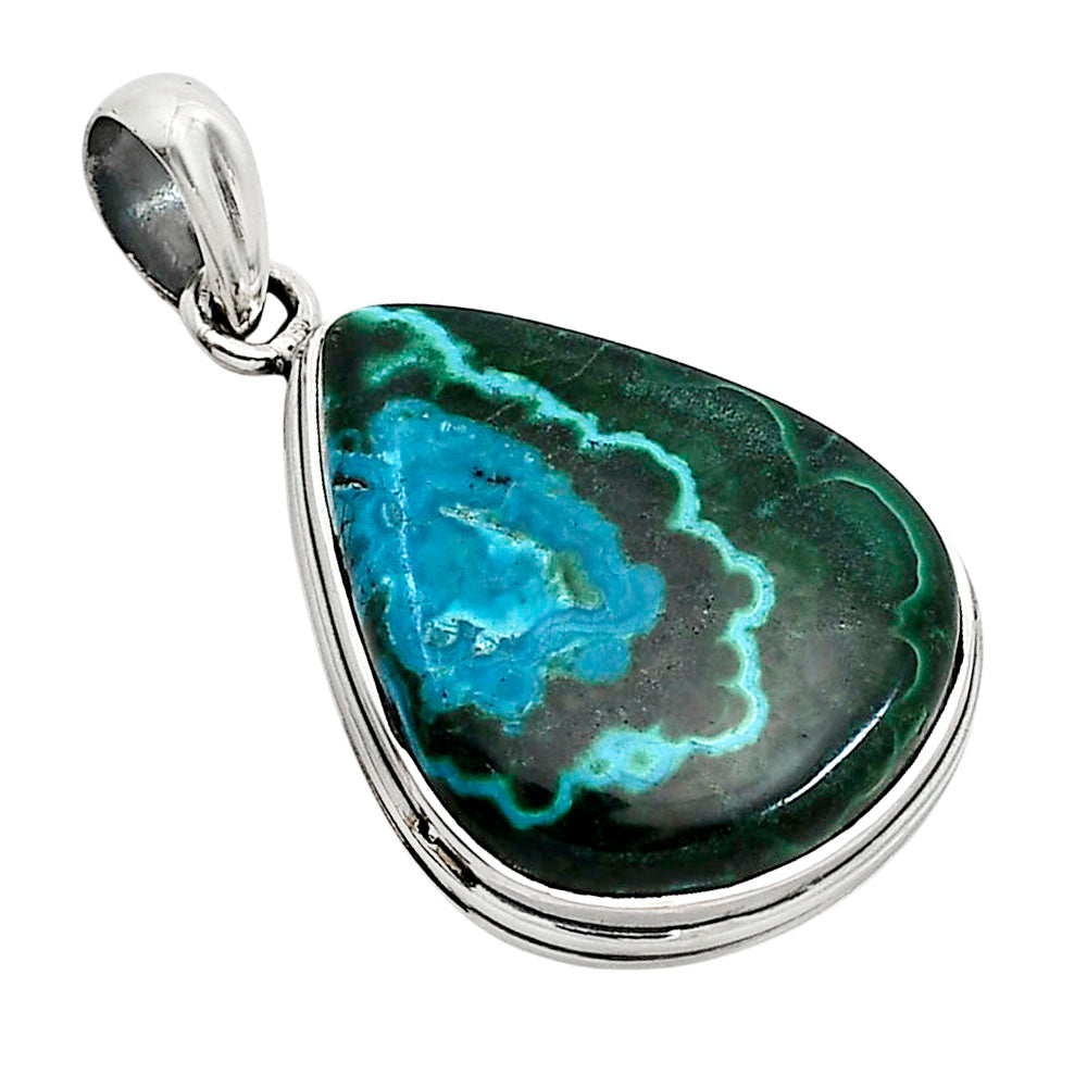 Azurite In Malachite Pendant P-1124 SDP158612