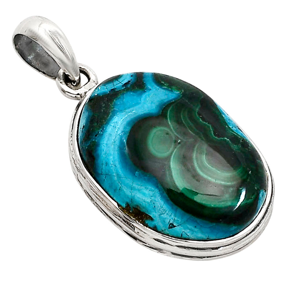 Azurite In Malachite Pendant P-1124 SDP158614