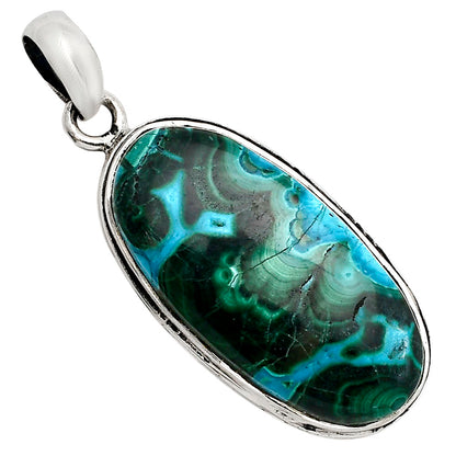 Azurite In Malachite Pendant P-1124 SDP158615