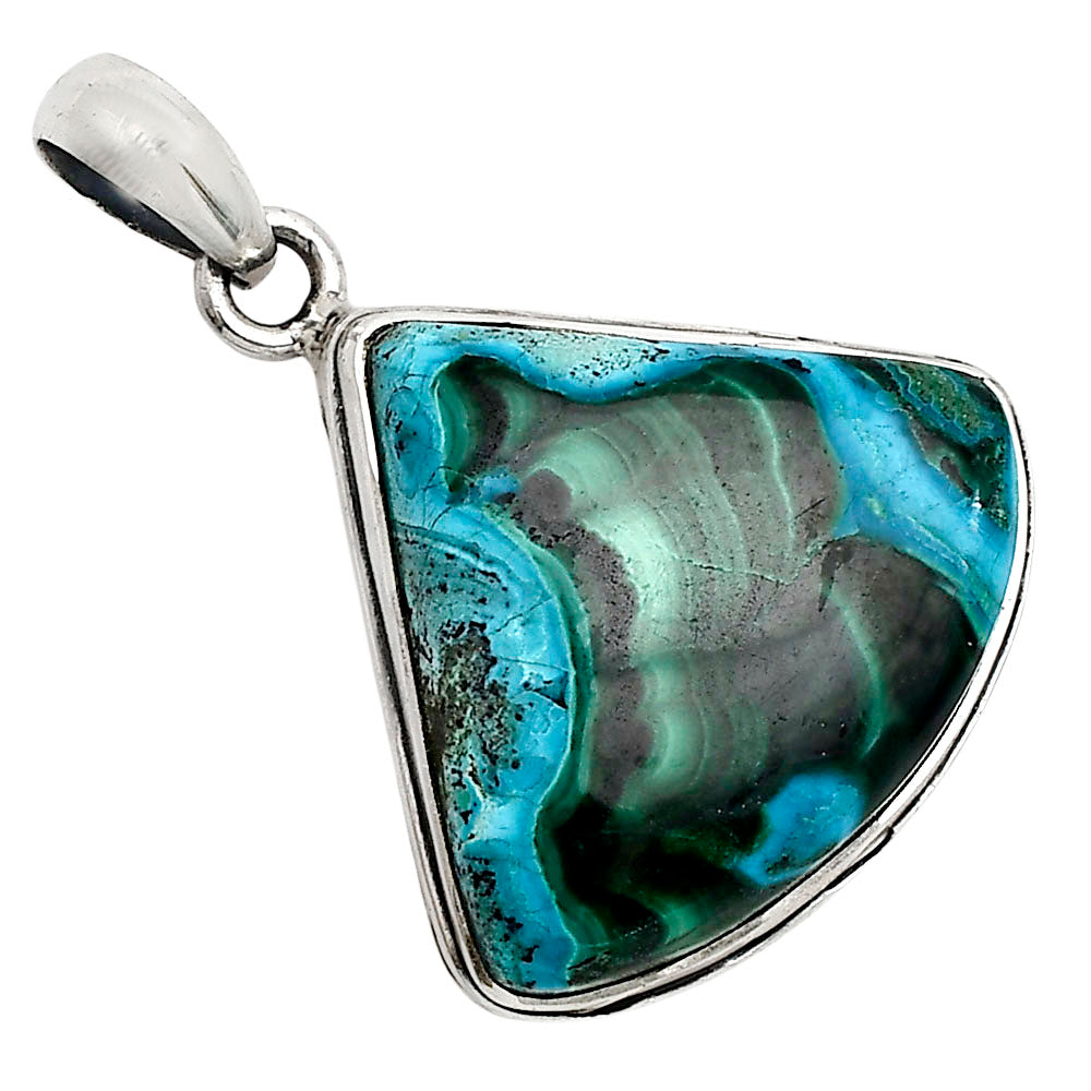 Azurite In Malachite Pendant P-1124 SDP158617